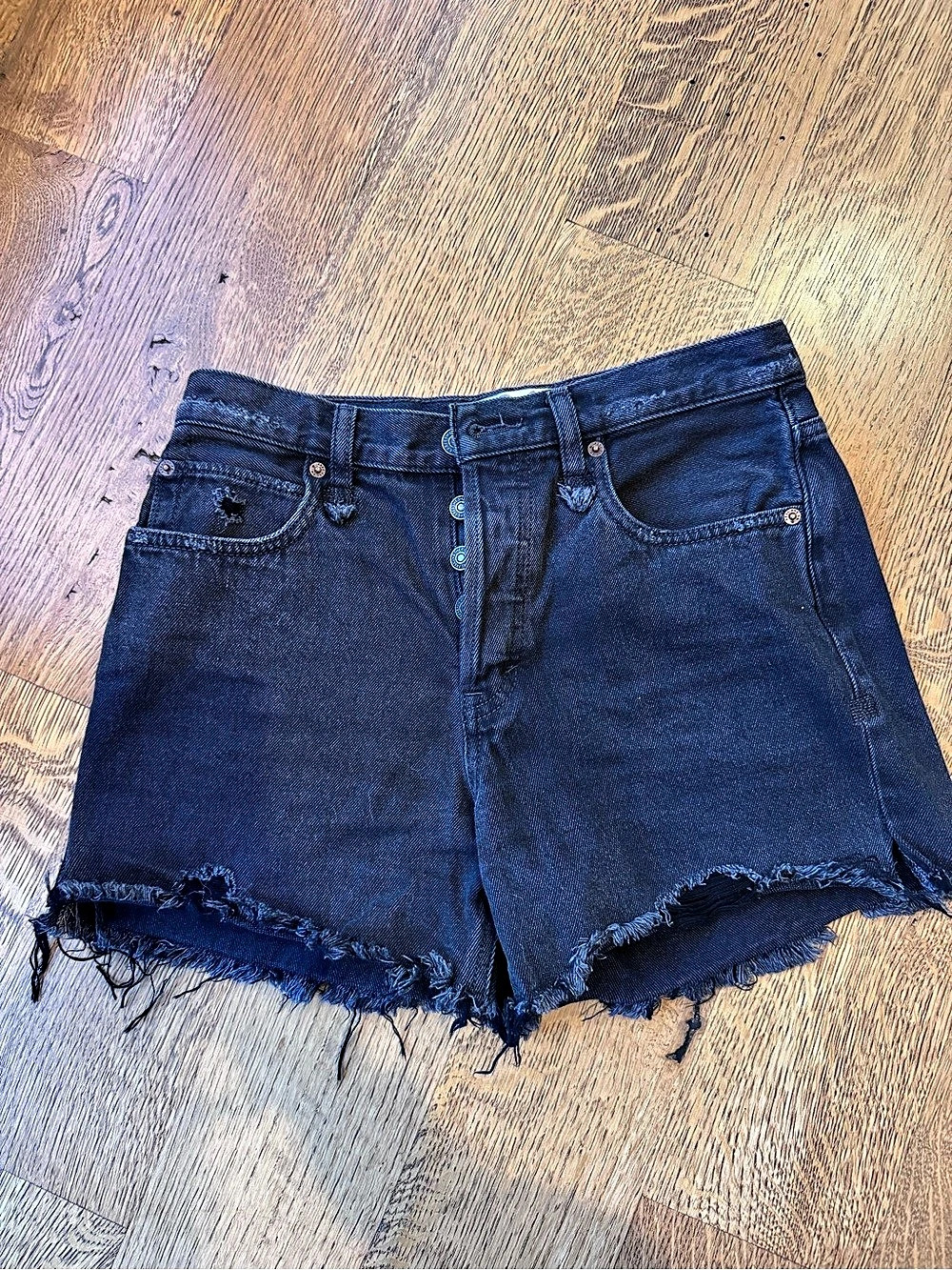 We The Free - Free People - Women's Denim Cutoff Jean Shorts Waist 26 Blue